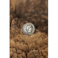 Sezar Figürlü Ayarlanabilir Erkek Yüzük