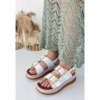 Stan Beyaz Cilt Sandalet