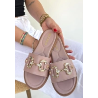 Toha Pudra Cilt Tokalı Terlik