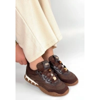 Tues Kahverengi Nubuk Bağcıklı Spor Ayakkabı