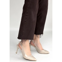 Uster Bej Rugan Topuklu Ayakkabı