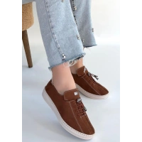 Warte Kahverengi Süet Bağcıklı Spor Ayakkabı