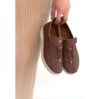 Warte Taba Deri Bağcıklı Spor Ayakkabı