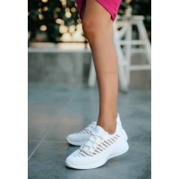 Wina Beyaz Triko Spor Ayakkabı