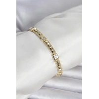 Xuping Punta Model Gold Renk Kadın Bileklik