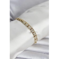 Xuping Zirkon Taşlı Gold Renk Kadın Bileklik