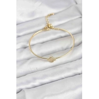 Yonca Model Gold Renk Kadın Bileklik