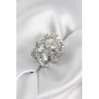 Zirkon Taşlı 2li Model Gümüş Renk Kadın Yüzük