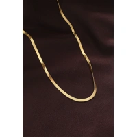 316L Çelik Altın Renk 60 cm İtalyan Zincir Kolye
