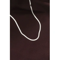 316L Çelik Gümüş Renk 60 cm İtalyan Zincir Kolye