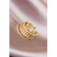 Gold Renk Metal Ayarlamalı Kadın Yüzük