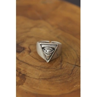 Göz Detay Metal Ayarlanabilir Erkek Yüzük