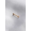 316L Cerrahi Çelik 10 mm Gold Renk Dudak Piercing