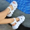 Canda Beyaz Cilt Sandalet