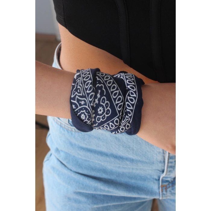 Lacivert Renk Bandana