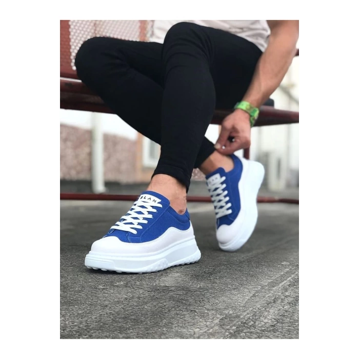 WG507 Beyaz Mavi Erkek Ayakkabı