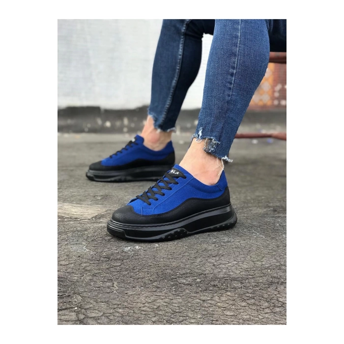 WG507 Kömür Mavi Erkek Ayakkabı