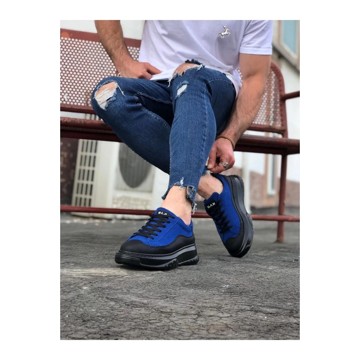 WG507 Kömür Mavi Erkek Ayakkabı