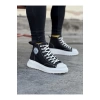WG017 Siyah Erkek Yarım Bilek Casual Ayakkabı