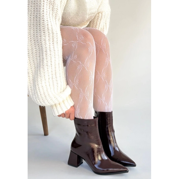 Mosy Bordo Rugan Topuklu Bot