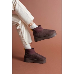 Cuen Kahverengi Süet Bot