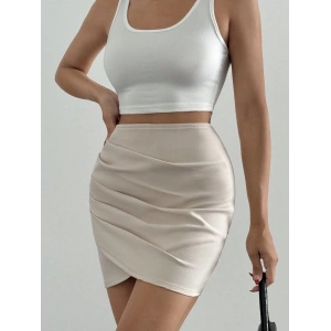 Drapeli mini etek s24771