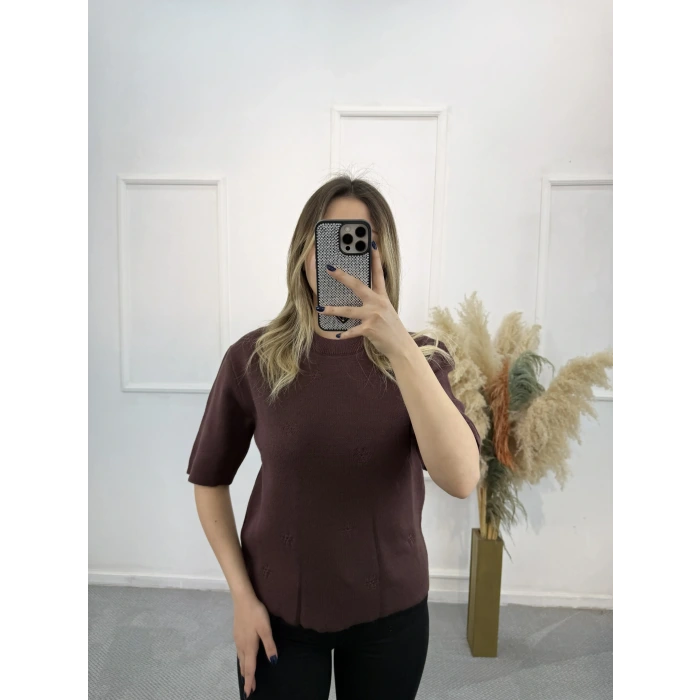 Purlie Nakışlı Triko Kazak