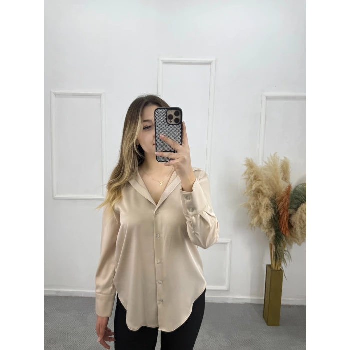 Karew Pamuklu Saten Gömlek