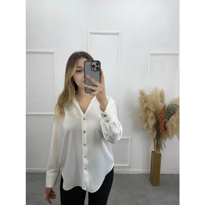 Karew Pamuklu Saten Gömlek