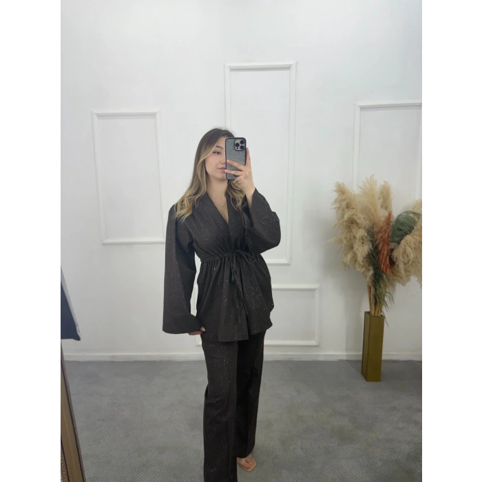 Simli Bel Büzgülü İkili Takım