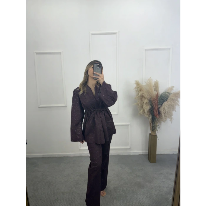 Simli Bel Büzgülü İkili Takım