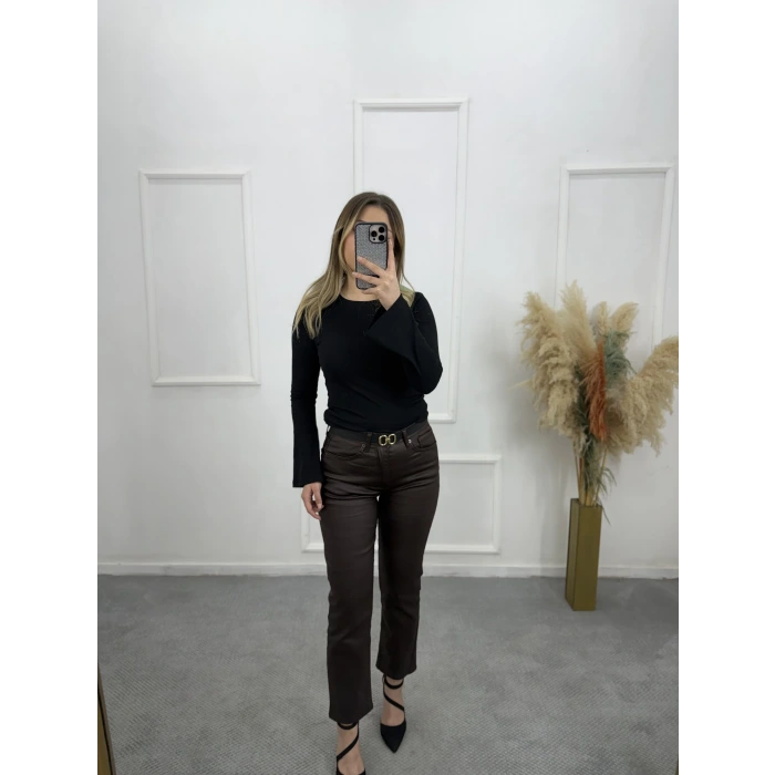 Zra Mumlu Boy Fit Rikralı Jean