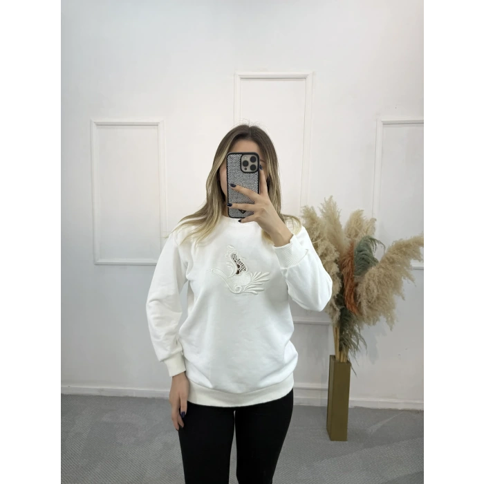 Taus Bymn Nakışlı Sweatshirt
