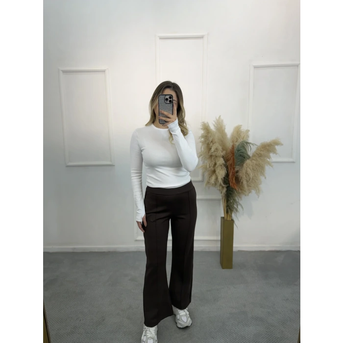 İkac Bymn Önü Çımalı İspanyol Pantolon