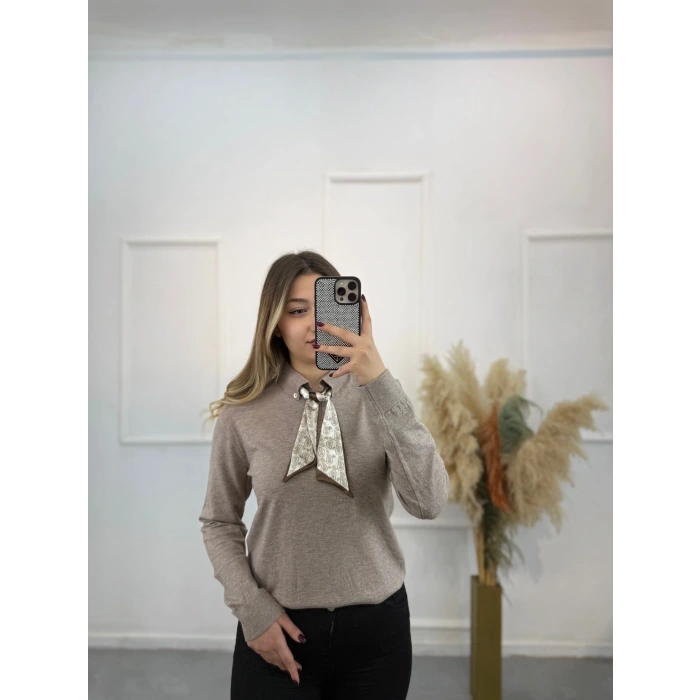 Fularlı Premium Seri Kazak