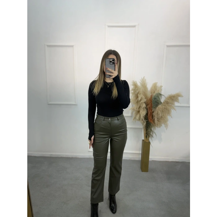 Mngo Model Deri Pantolon