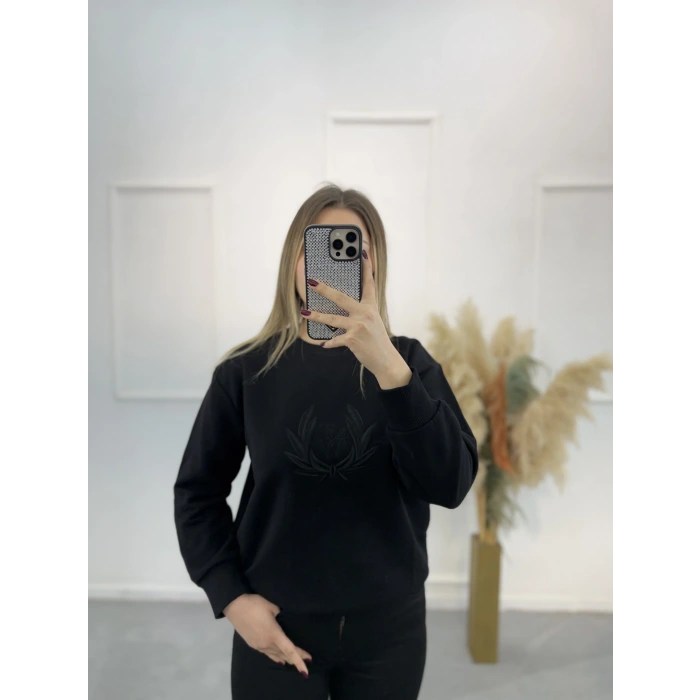Stal Ntwork Nakışlı Sweatshirt