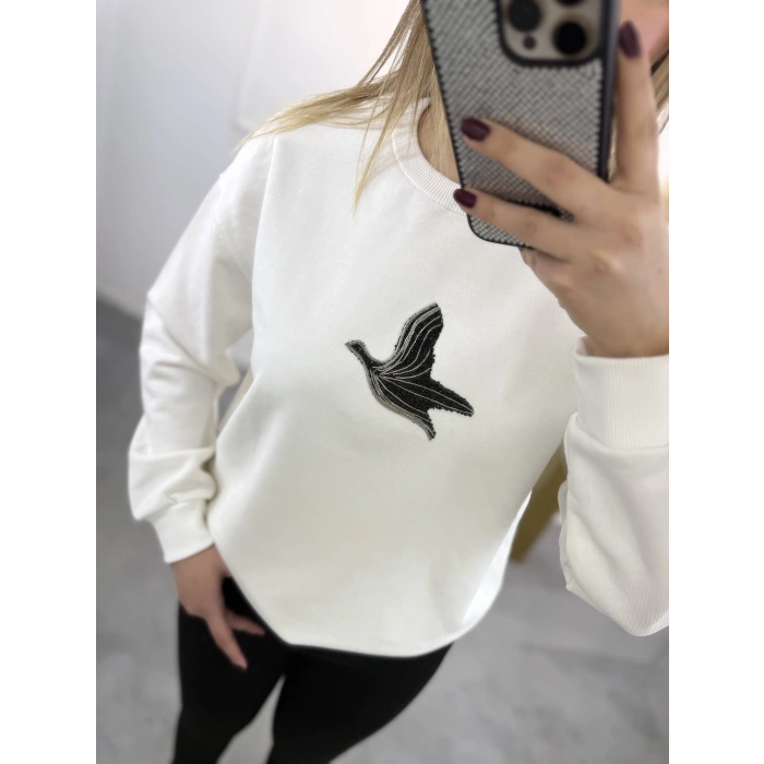 Bima Zincir Kuş Sweatshirt