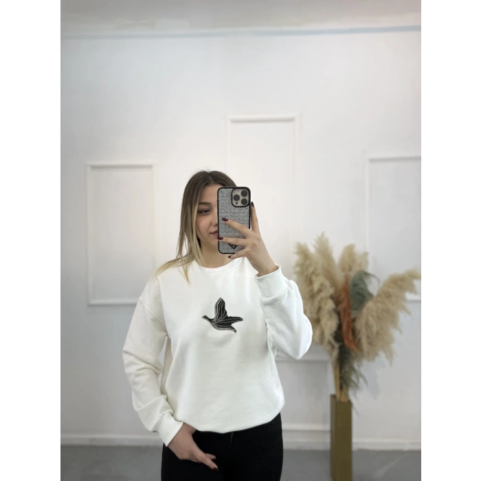 Bima Zincir Kuş Sweatshirt