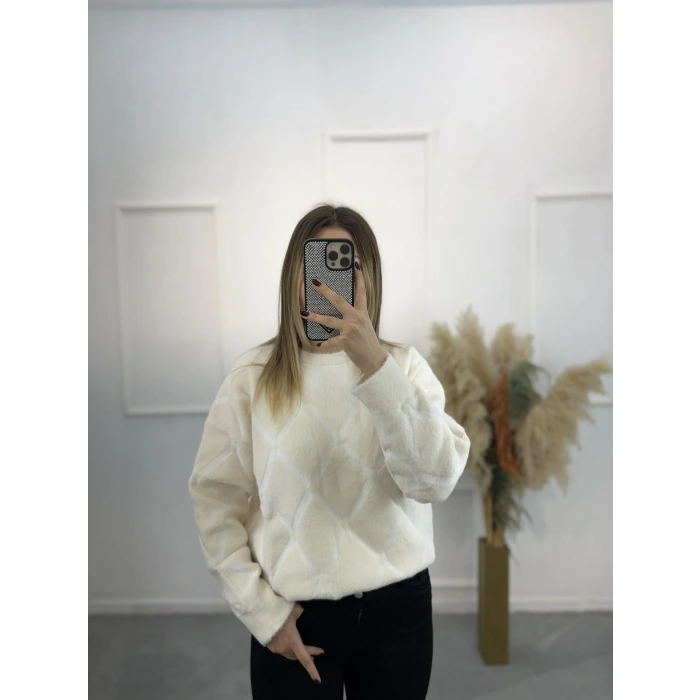 Livo Baklava Desenli Kazak