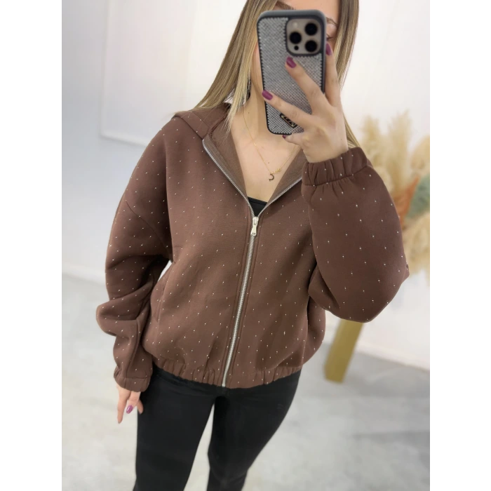 Nillo Taş Detaylı Kapişonlu Ceket