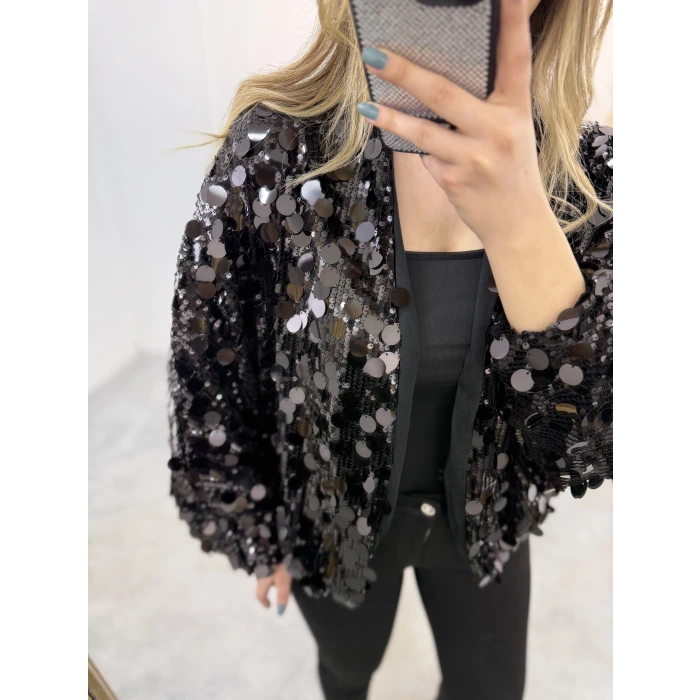 Astarlı Pul Payet Ceket