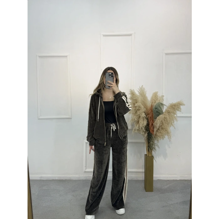 Sitelli Şerit Detaylı Premium İkili Takım