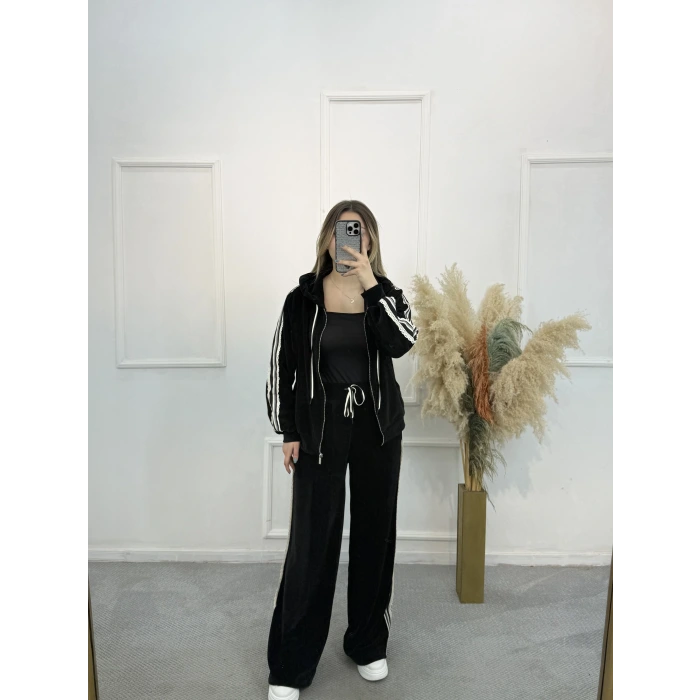 Sitelli Şerit Detaylı Premium İkili Takım