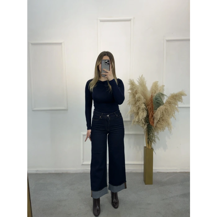 Bera Paça Katlı Likralı Jean