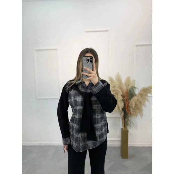 Camisa Ekoseli İkili Takım