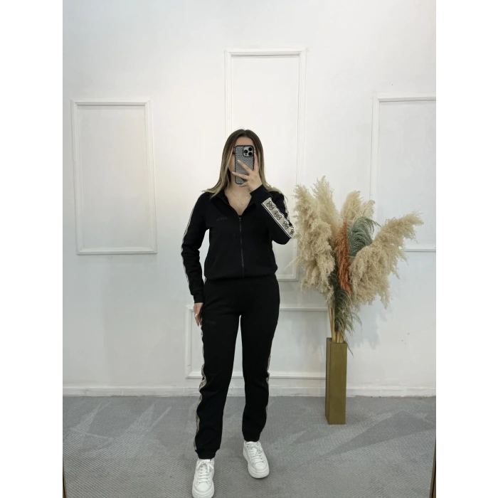 Libata Guess Logo Şeritli İkili Takım