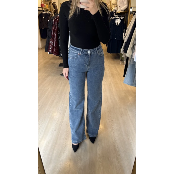 Wide Likralı Palazzo Jean