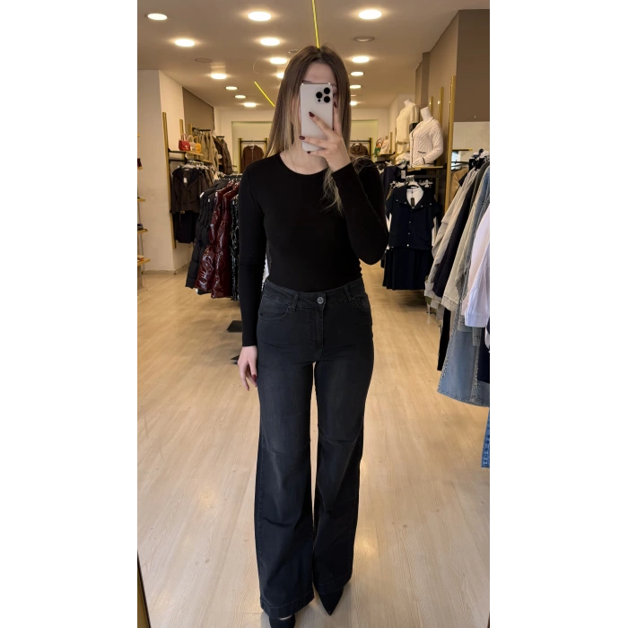 Wide Likralı Palazzo Jean