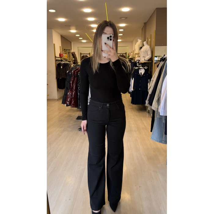 Wide Likralı Palazzo Jean